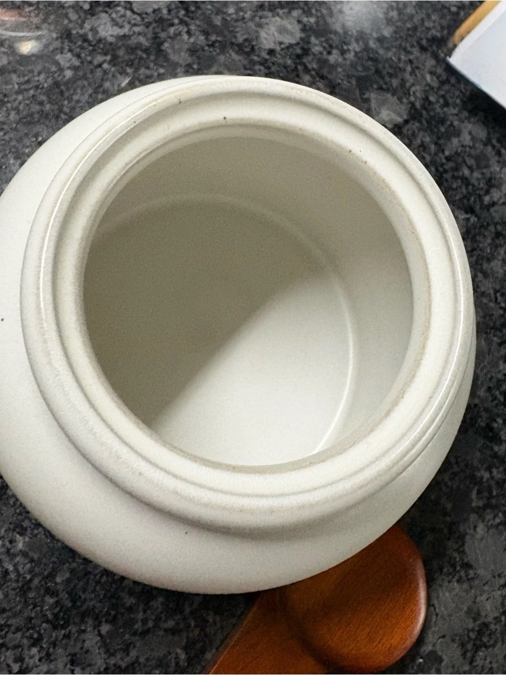 Magnolia Hearth & Hand Cream & Tan Coffee Canister with Lid and Scoop